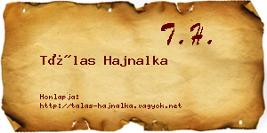 Tálas Hajnalka névjegykártya